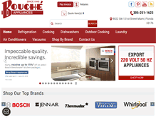 Tablet Screenshot of boucheappliances.com